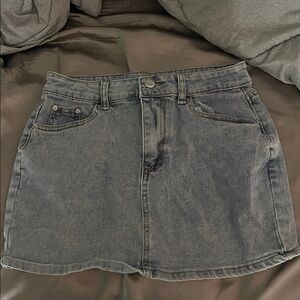Amazon Essentials Blue Denim Mini Skirt